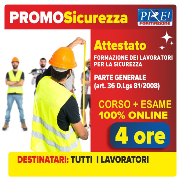 sicurezza parte generale 4 ore corso online art36