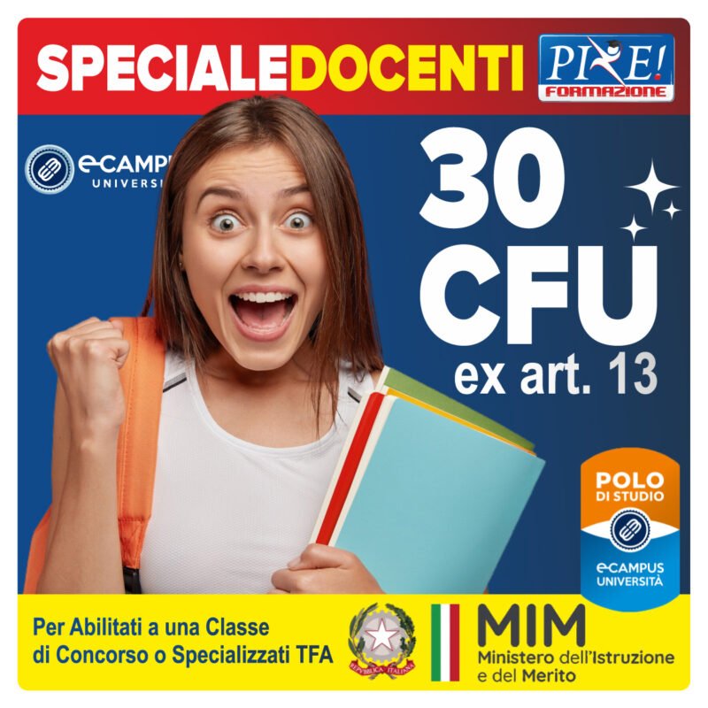 30 cfu ex art. 13 - ecampus