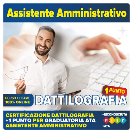 DATTILOGRAFIA certificazione assistente amministrativo