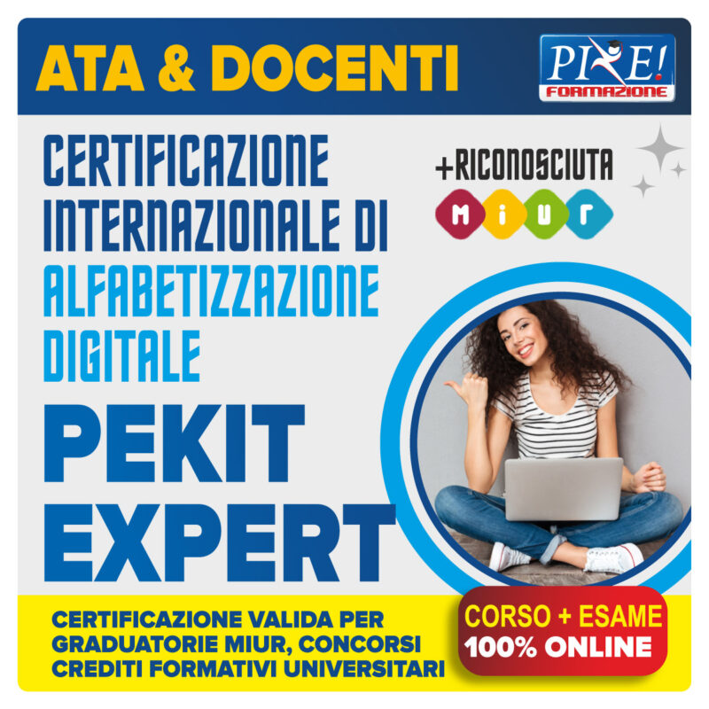 PEKIT EXPERT certificazione internazionale di alfabetizzazione digitale