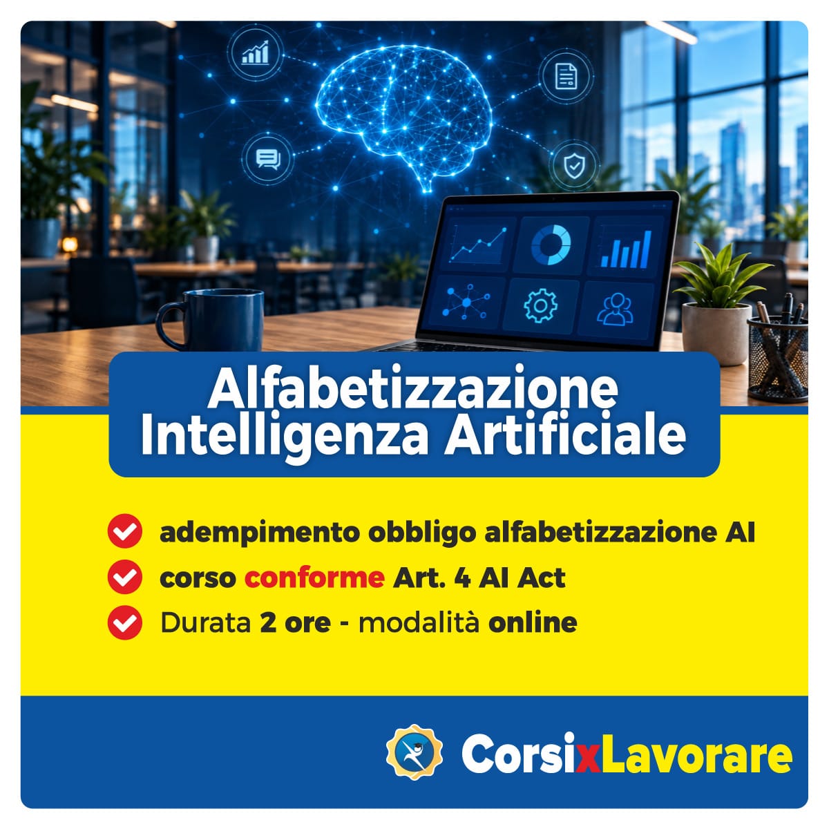 Corso alfabetizzazione intelligenza artificiale online – Art. 4 AI Act
