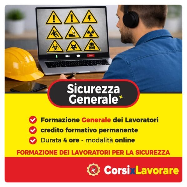 Corso sicurezza generale lavoratori online con attestato